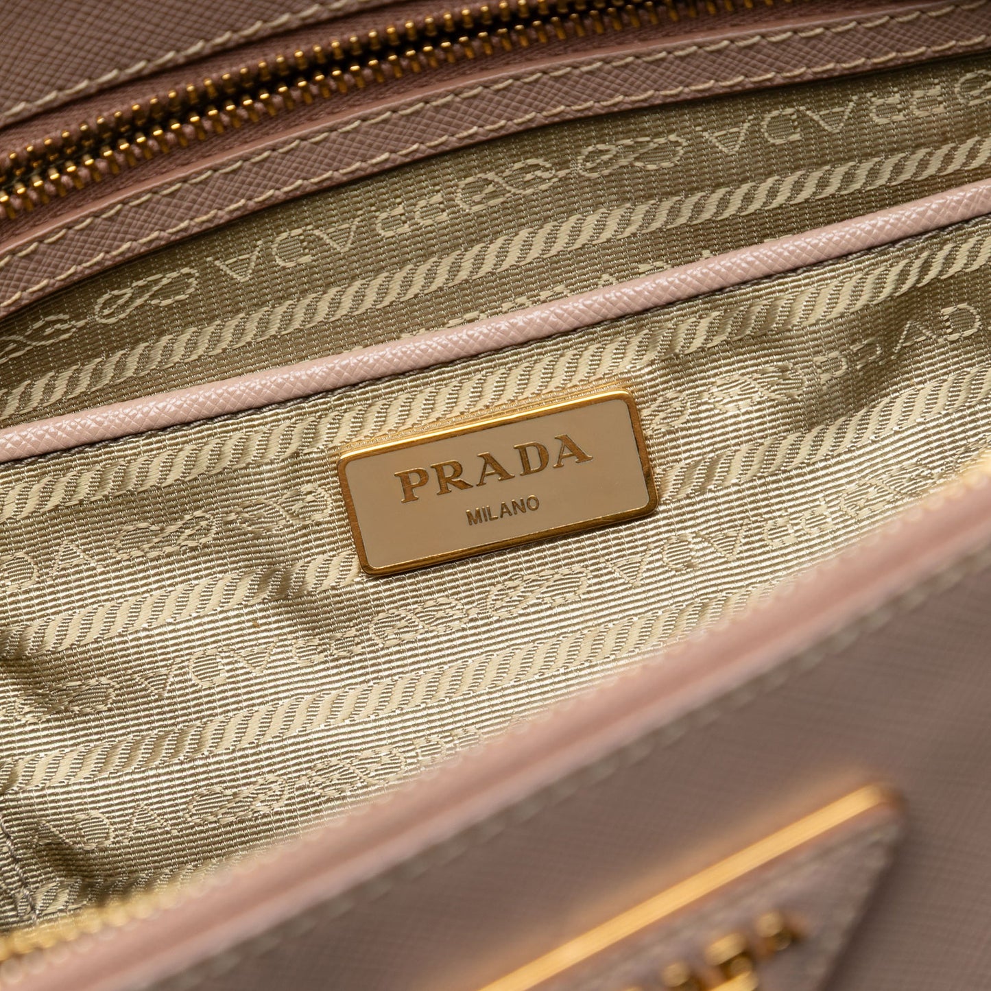 Prada Medium Saffiano Lux Galleria Double Zip Tote