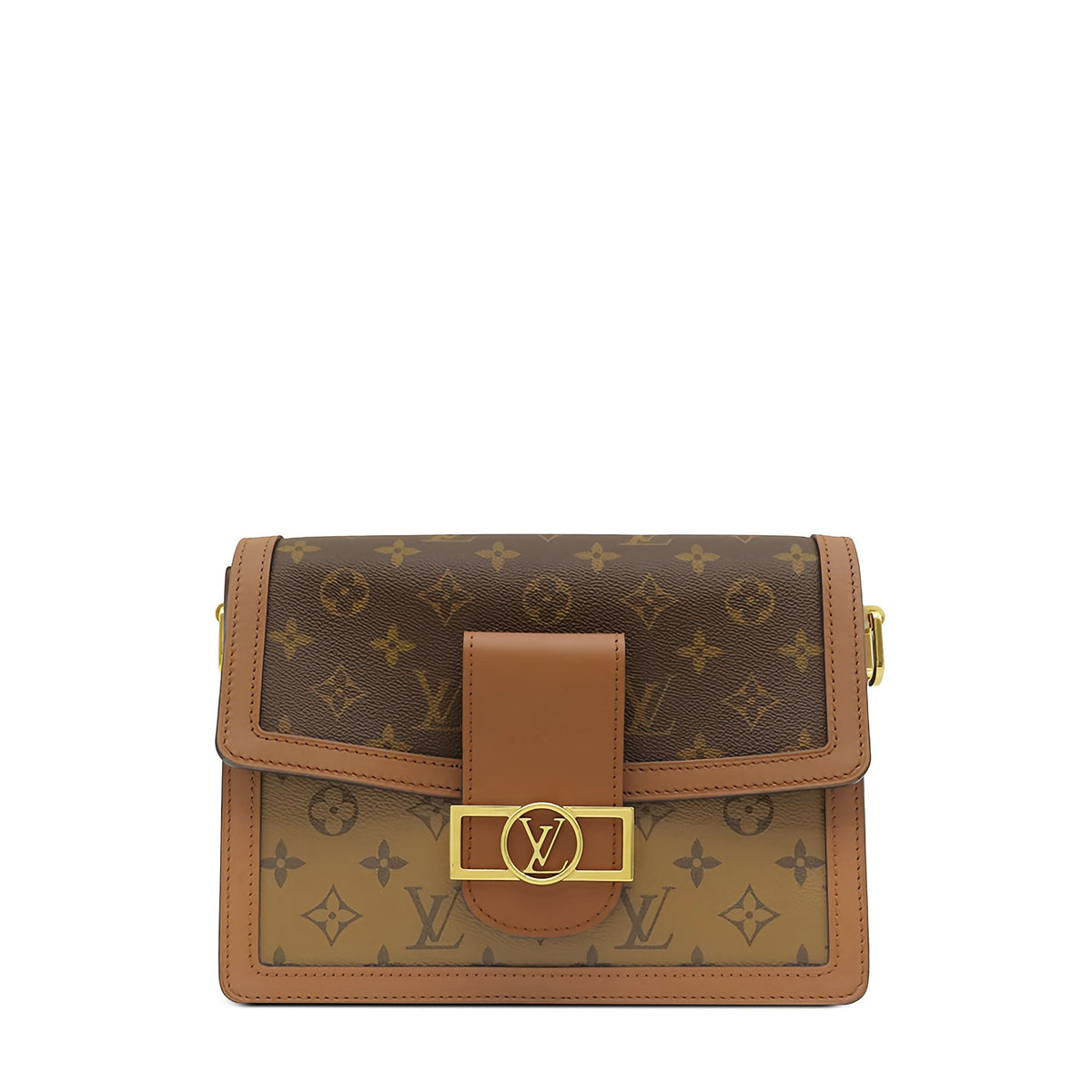 Louis Vuitton Monogram Reverse Dauphine MM — Brown