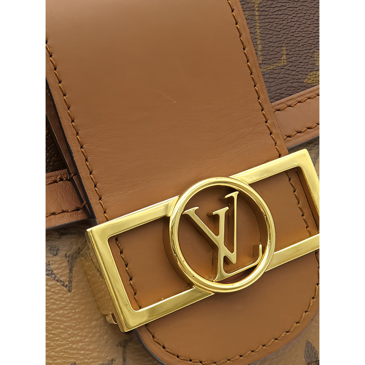 Louis Vuitton Monogram Reverse Dauphine MM — Brown