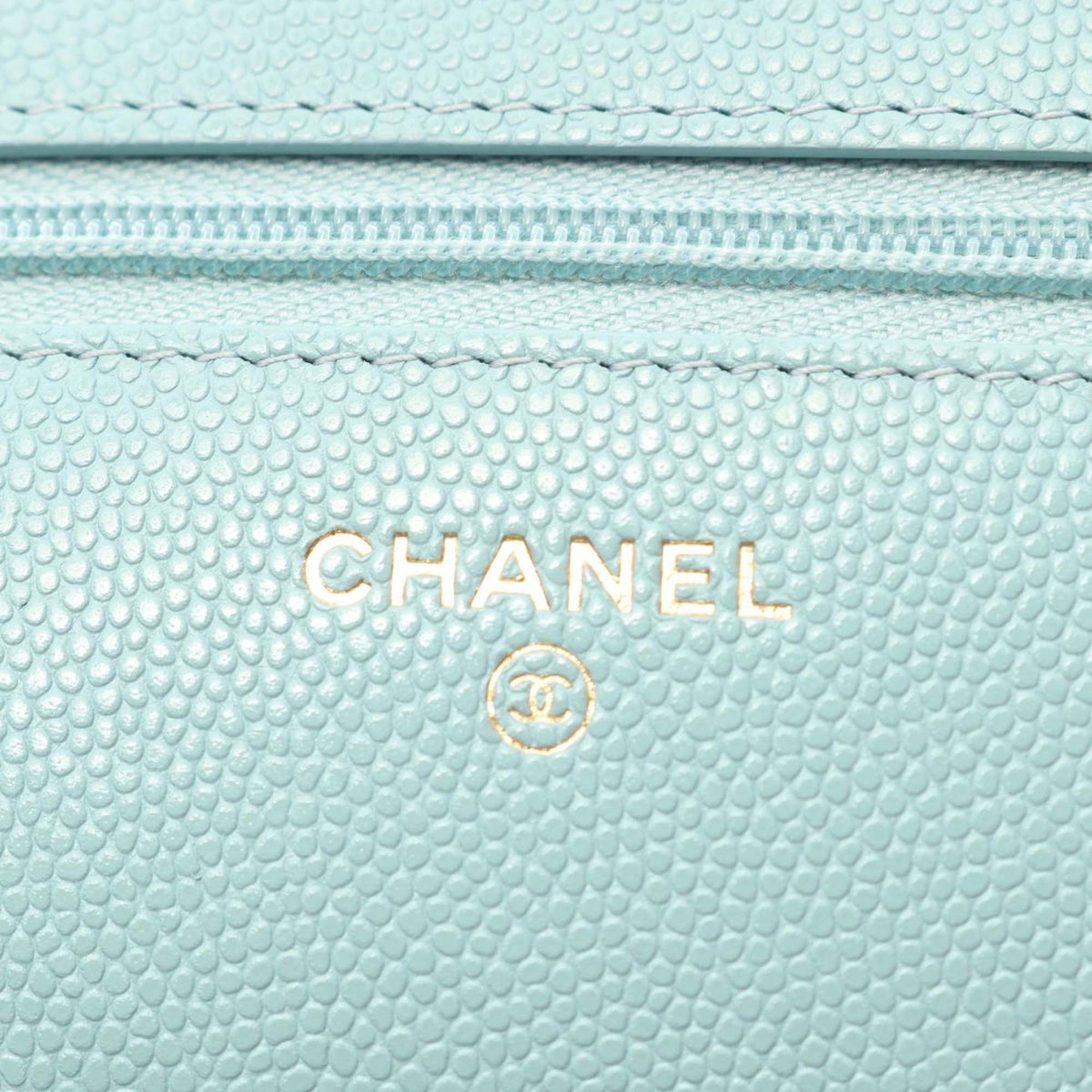 Chanel CC Quilted Caviar Wallet on Chain