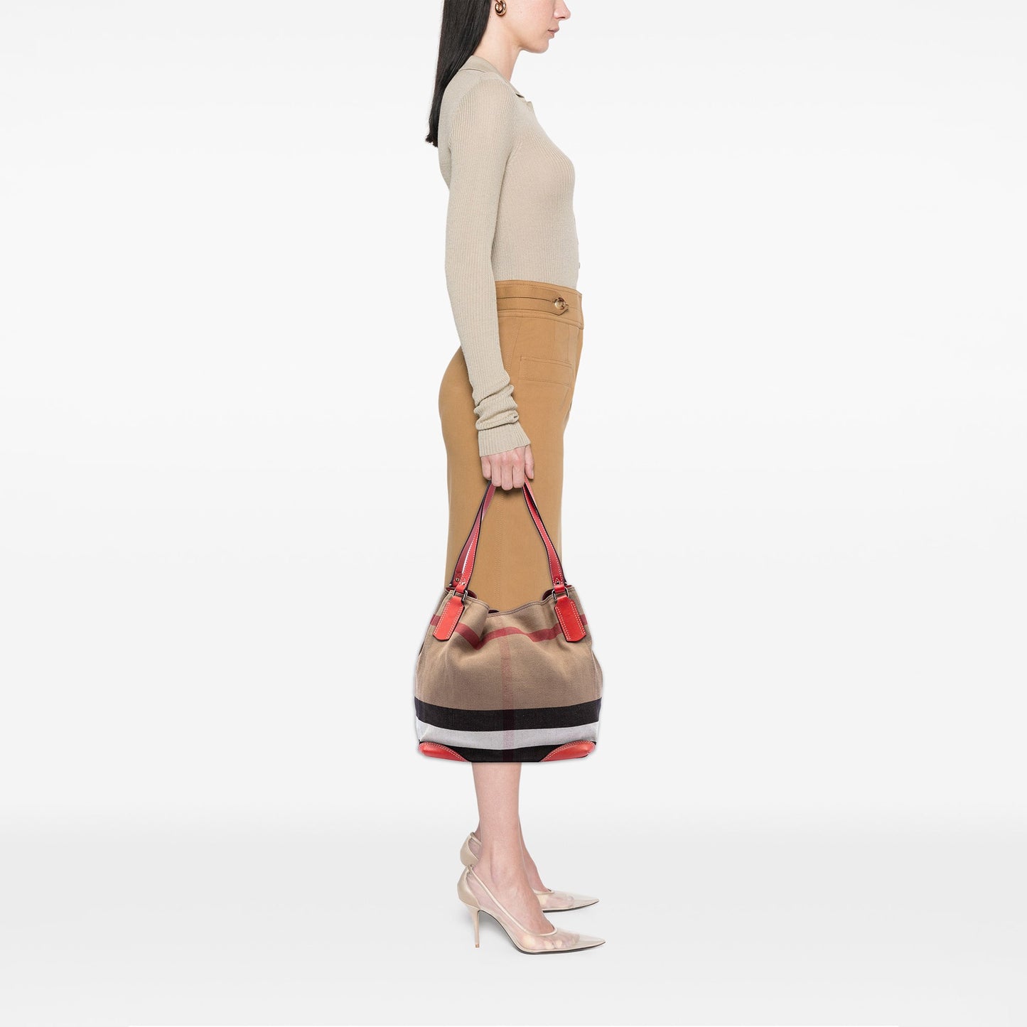 Burberry Mega Check Canvas Maidstone Tote