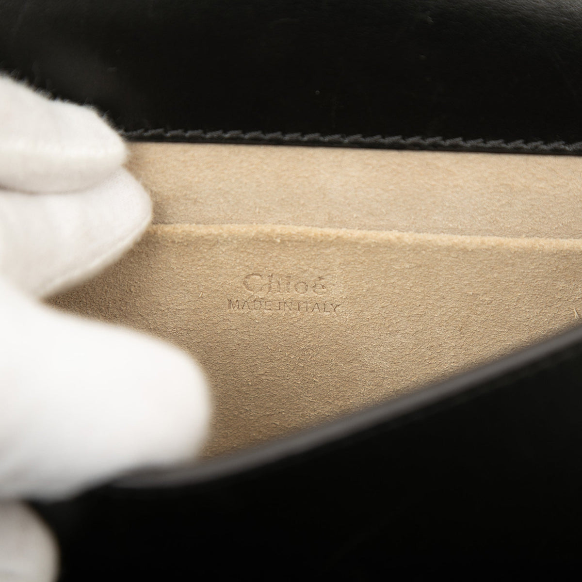 Chloé Small Leather Nile Bracelet Satchel — Black