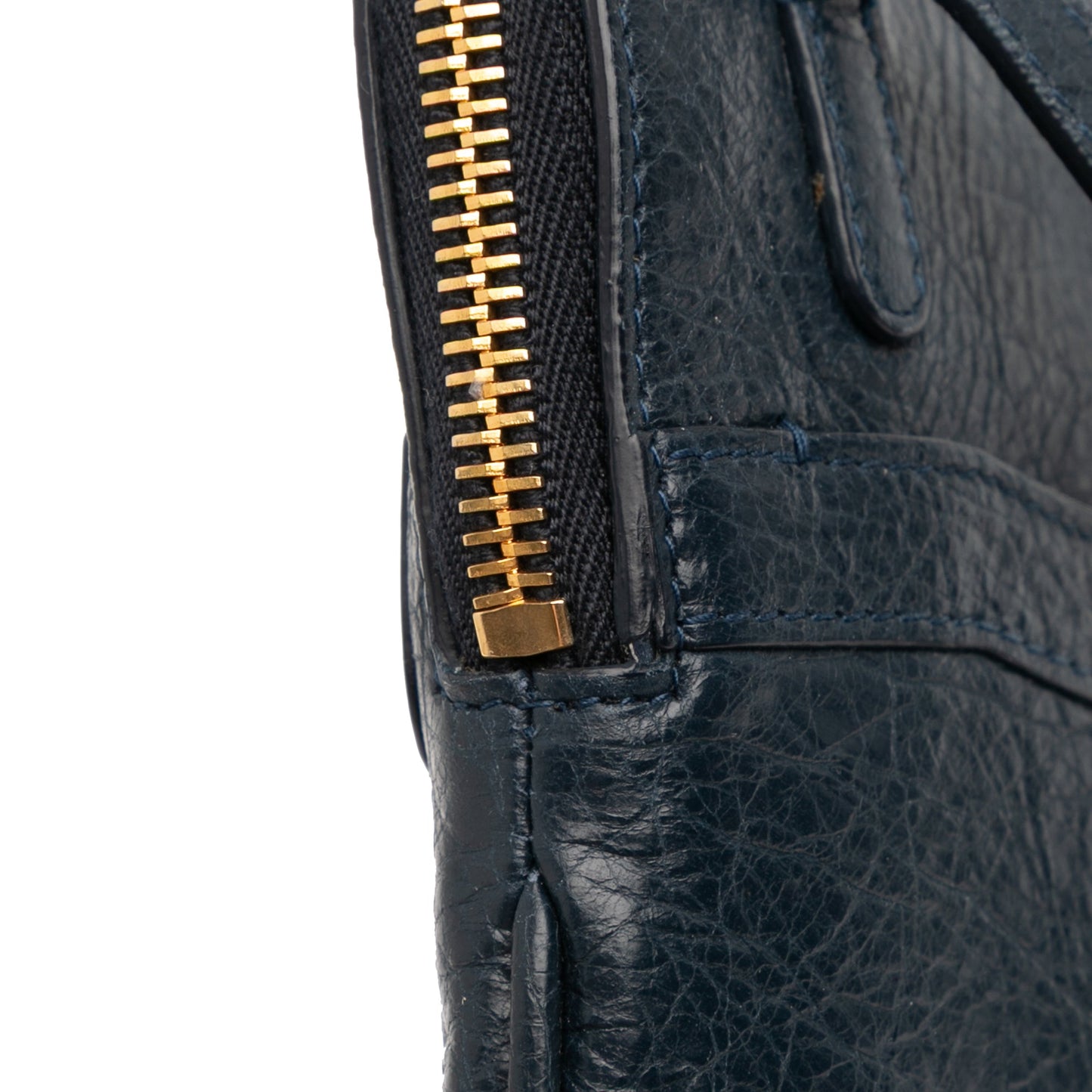 Balenciaga Lambskin Motocross Classic Phone Holder Bag