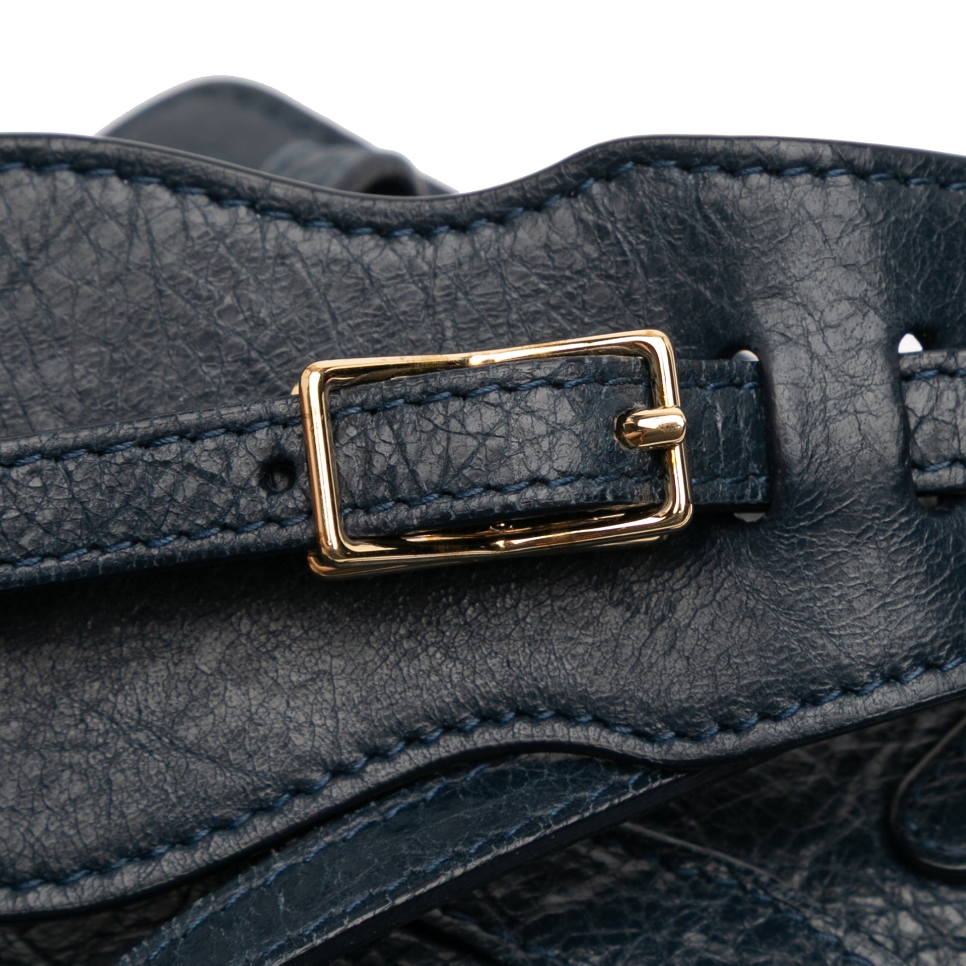 Balenciaga Lambskin Motocross Classic Phone Holder Bag