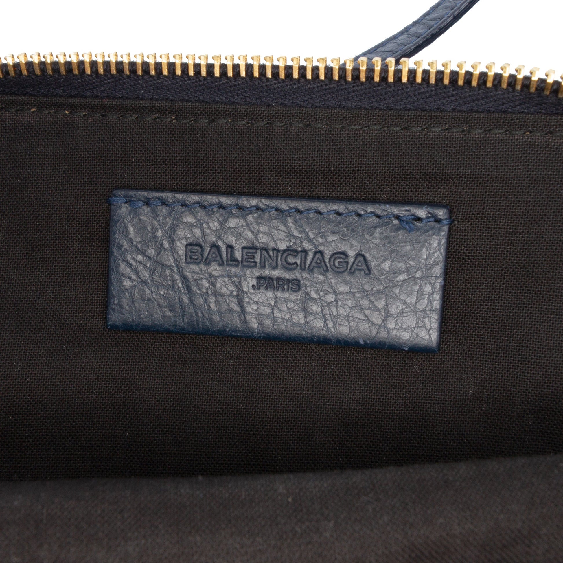 Balenciaga Lambskin Motocross Classic Phone Holder Bag