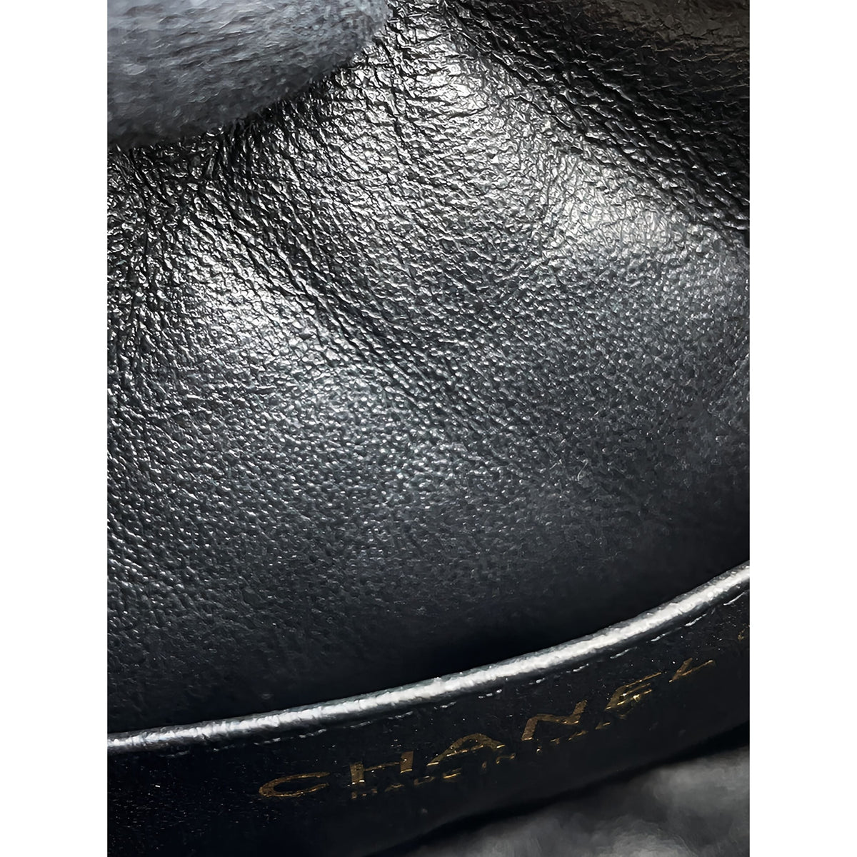 Chanel Small CC Quilted Lambskin Camera Case — Black