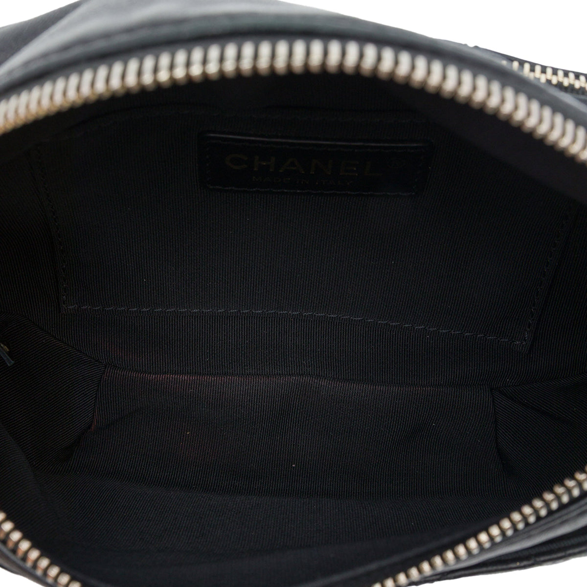 Chanel Quilted Lambskin Classic Bi Waist Bag — Black