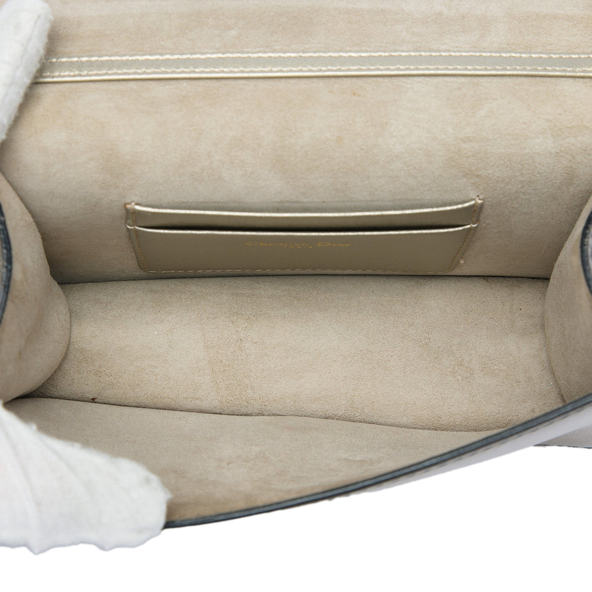 Dior Metallic Calfskin JAdior Clutch with Chain