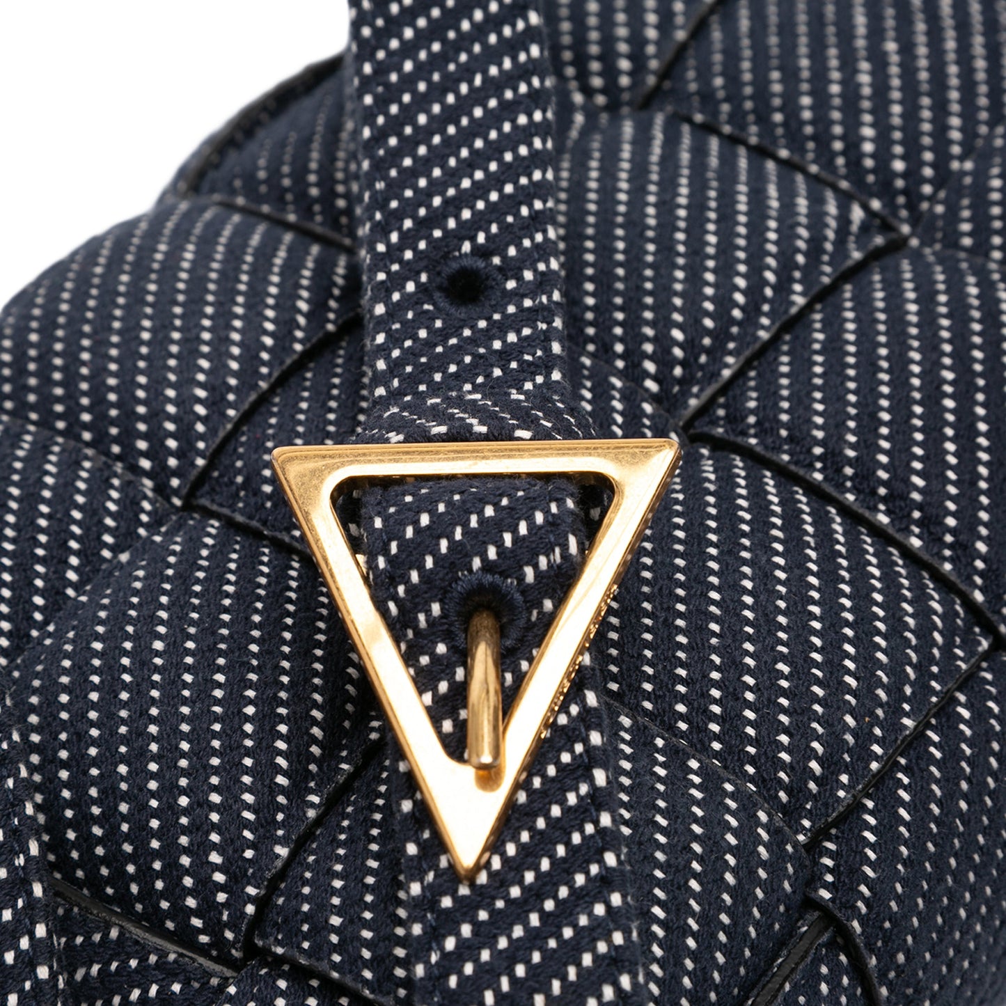 Bottega Veneta Denim Intrecciato Cassette Padded Crossbody