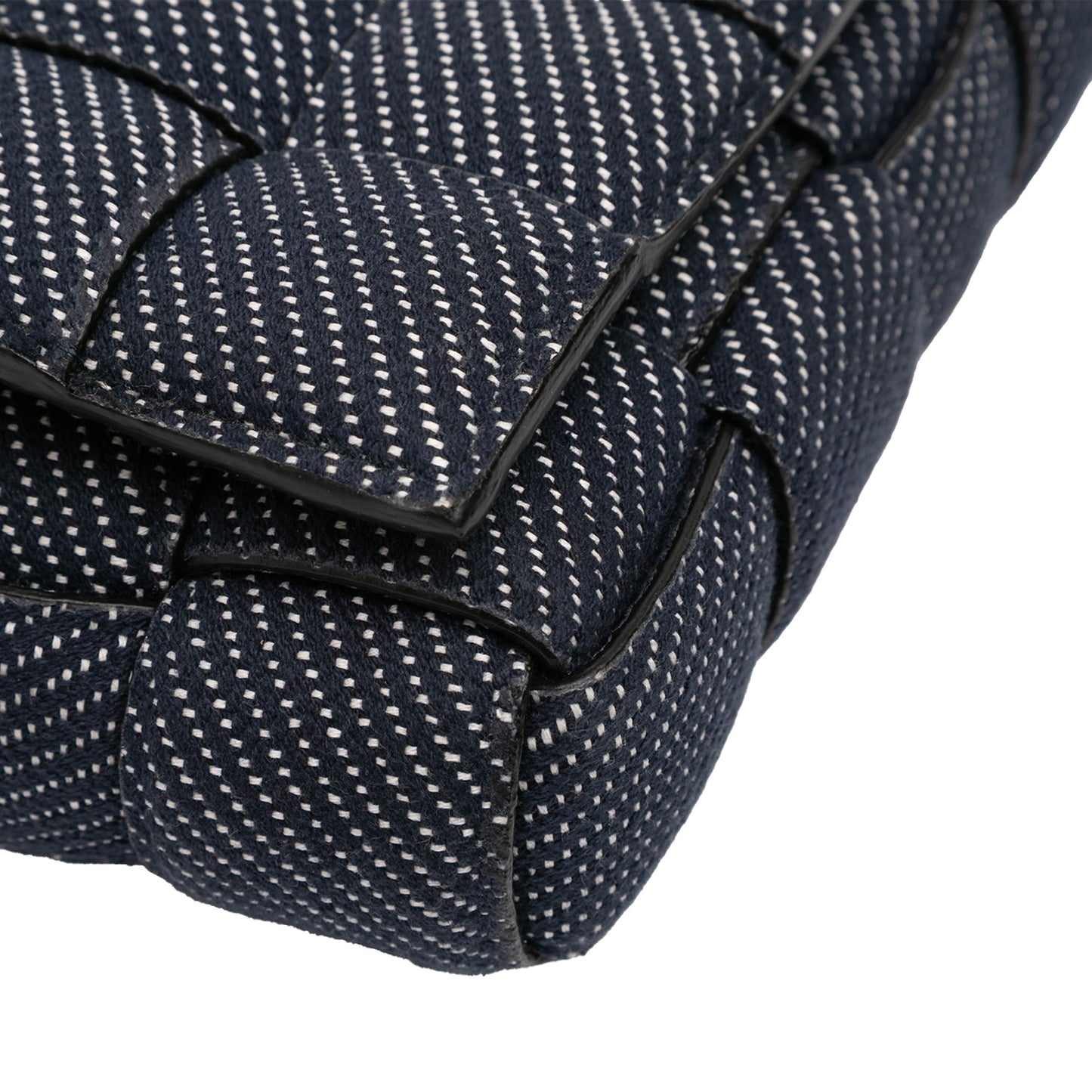 Bottega Veneta Denim Intrecciato Cassette Padded Crossbody