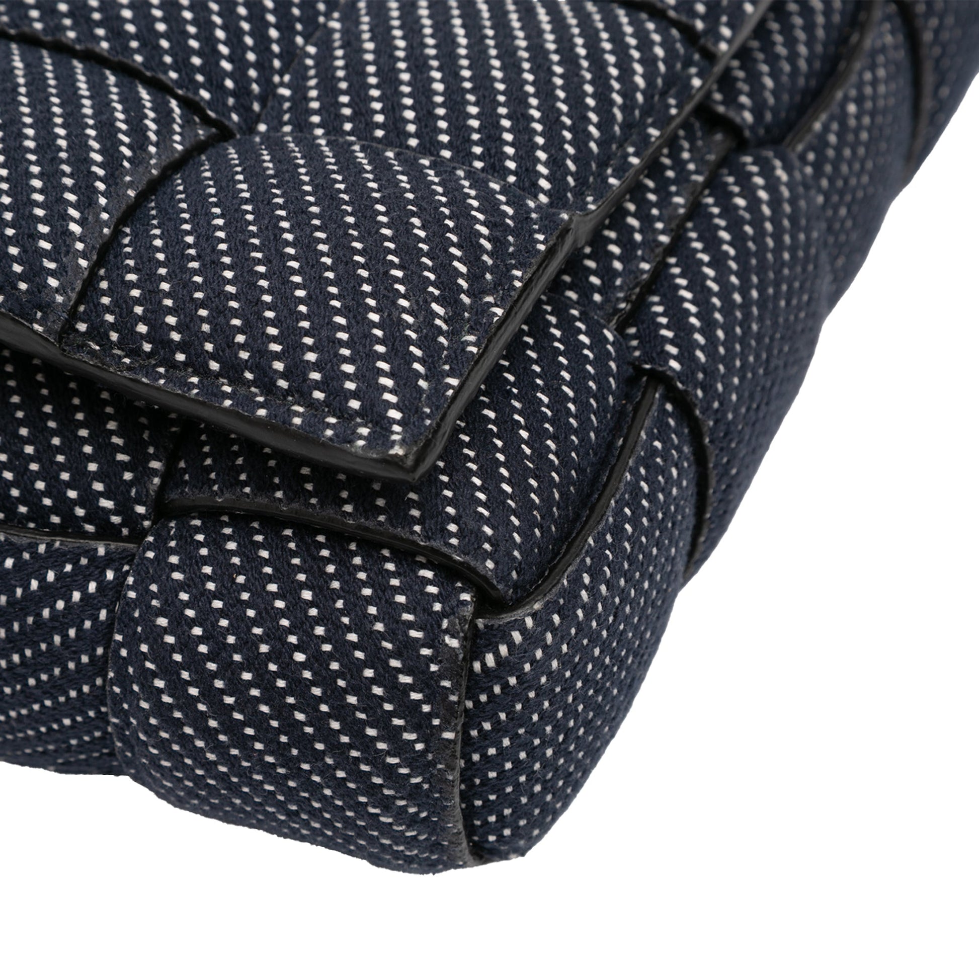 Bottega Veneta Denim Intrecciato Cassette Padded Crossbody