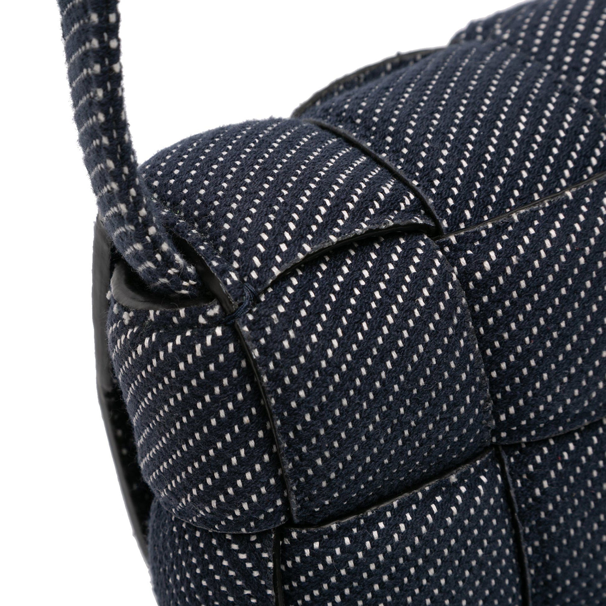 Bottega Veneta Denim Intrecciato Cassette Padded Crossbody