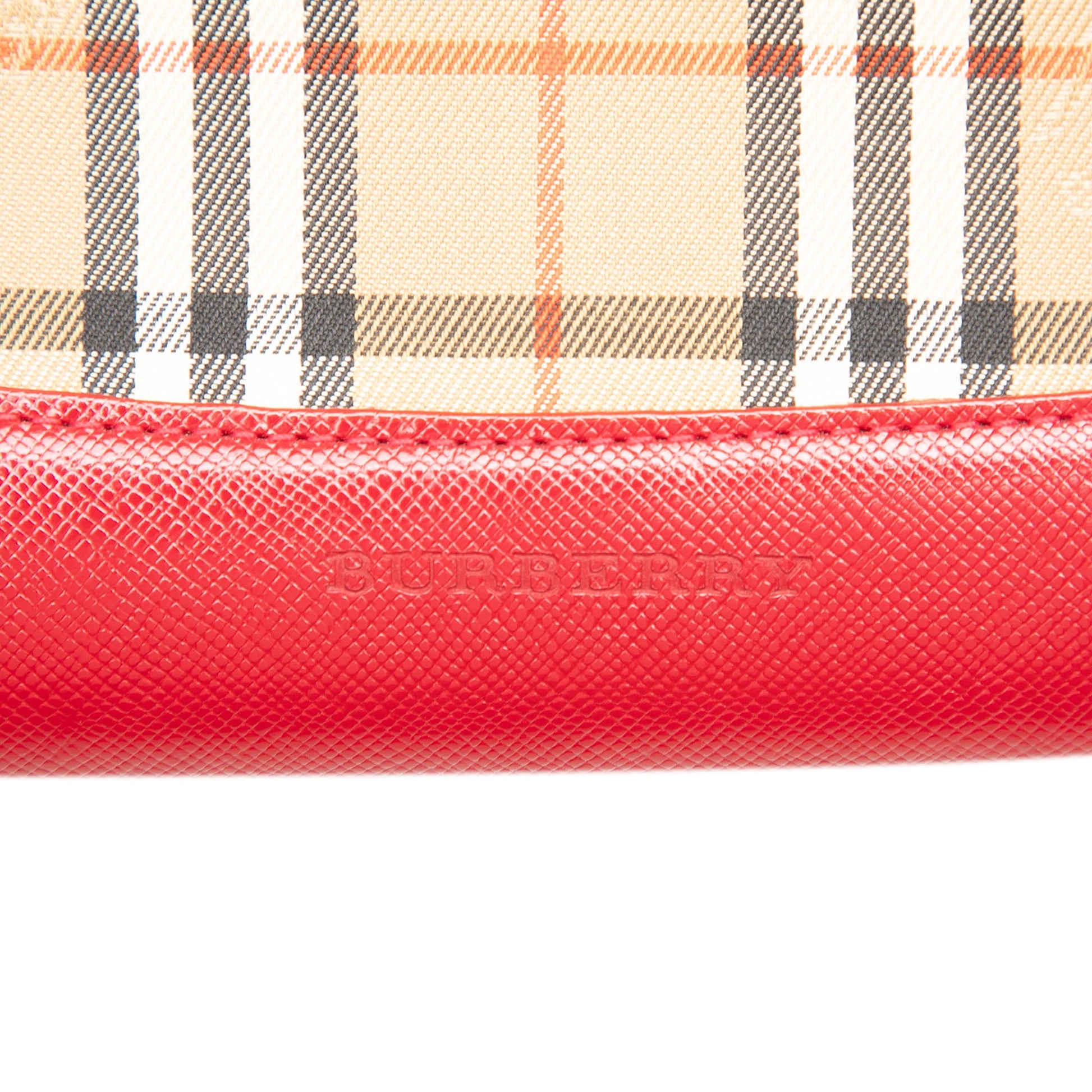 Burberry Haymarket Check Canvas Handbag