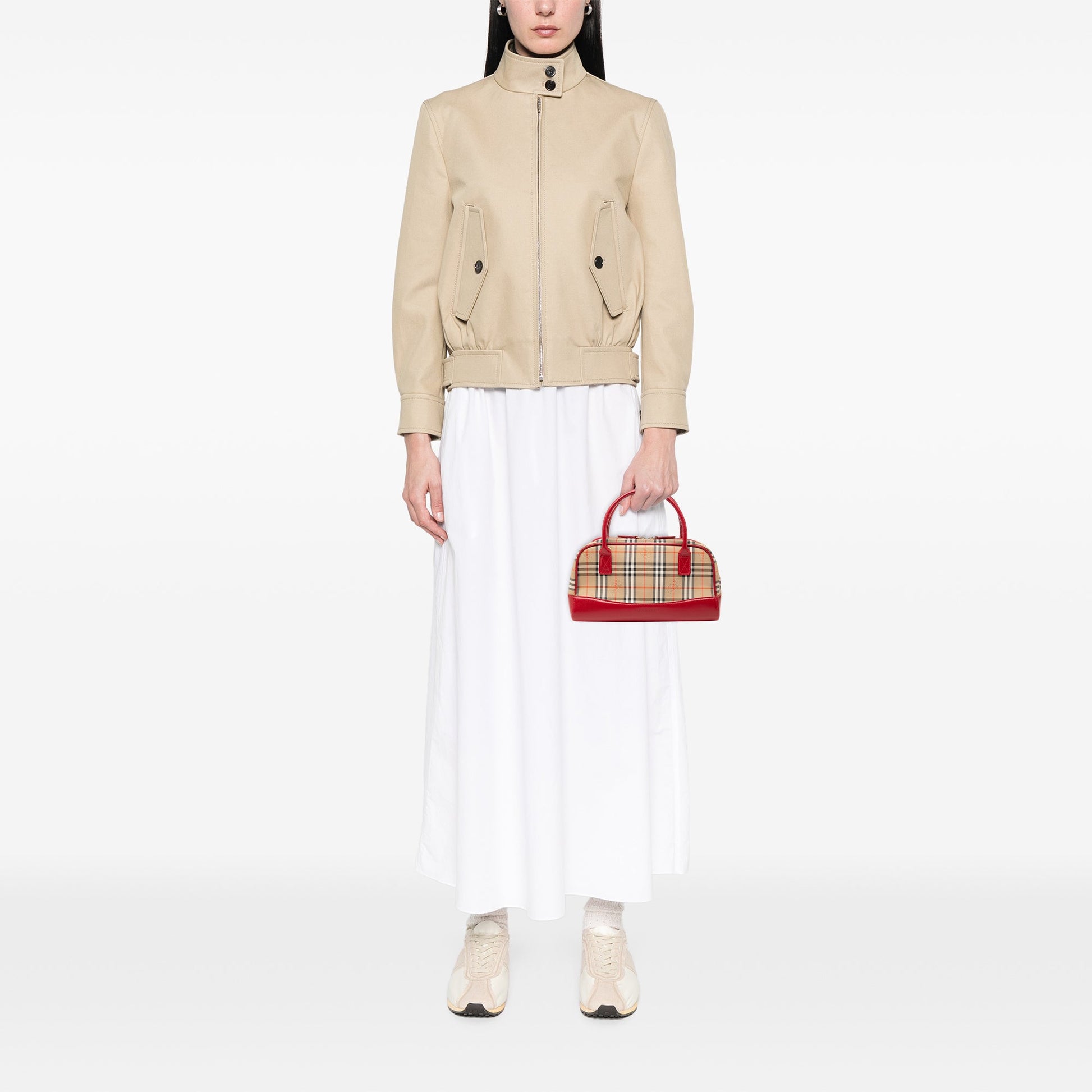 Burberry Haymarket Check Canvas Handbag