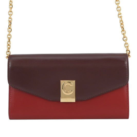 Celine Bicolor Leather C Bag Wallet On Chain