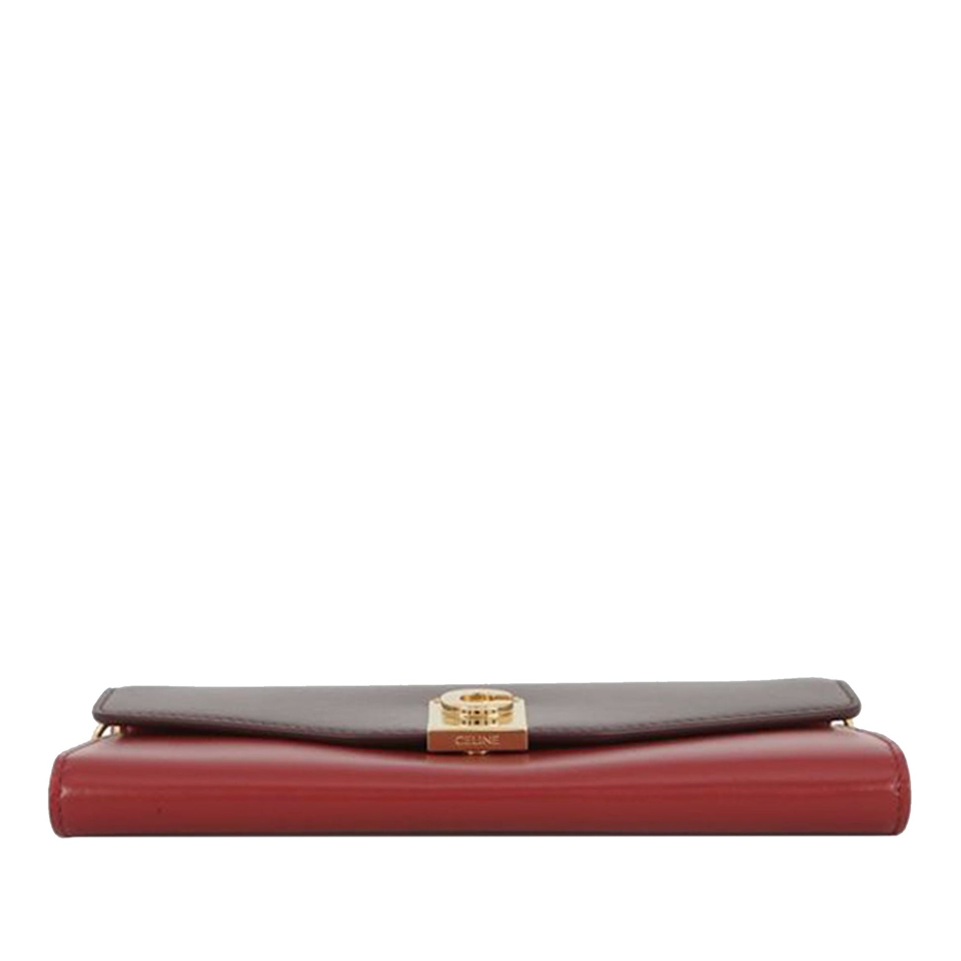 Celine Bicolor Leather C Bag Wallet On Chain