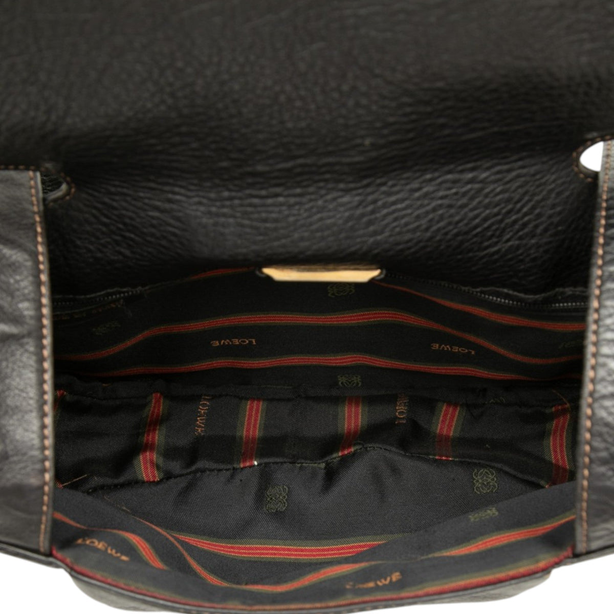 LOEWE Leather Anagram Flap Crossbody