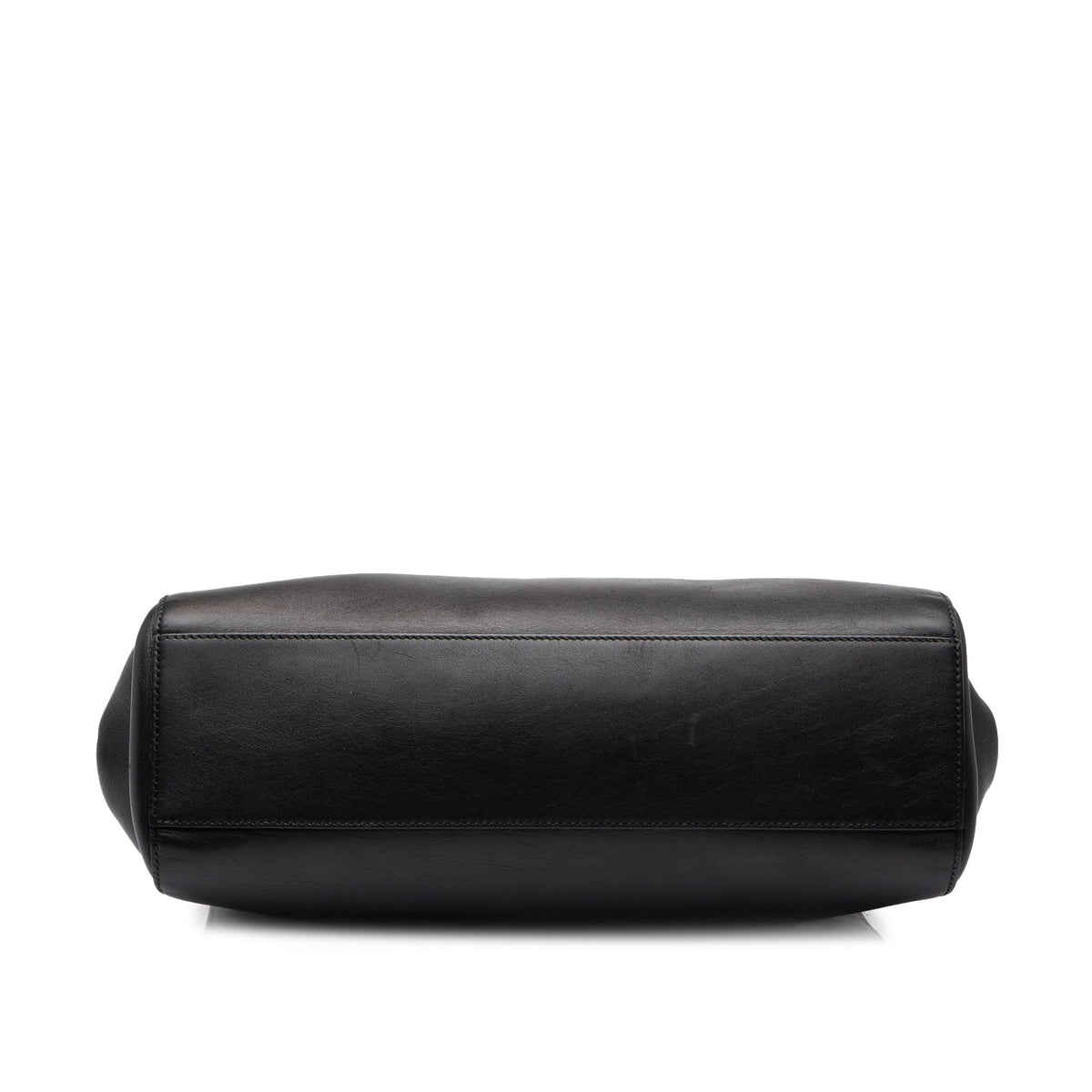 Gucci Medium Leather Bamboo Nymphaea Satchel — Black