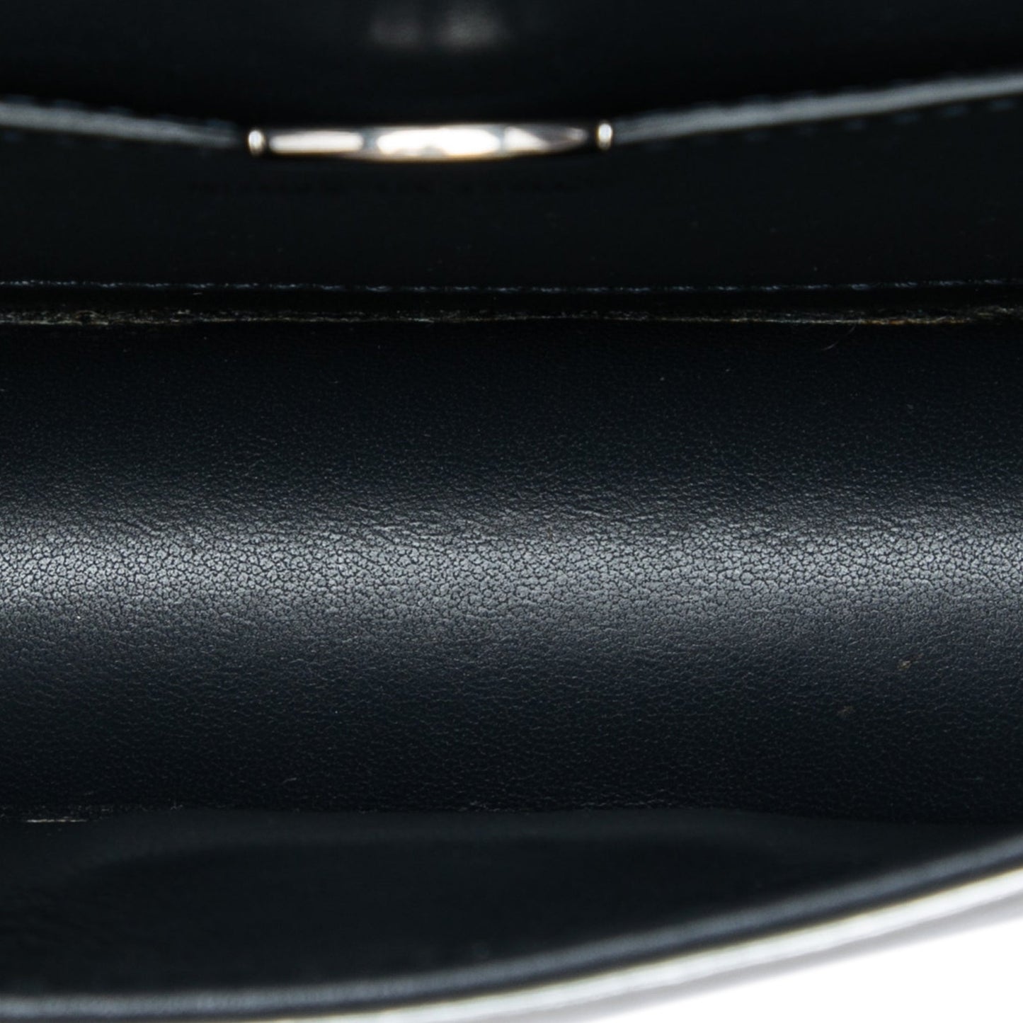 Dior Mini Metallic Patent Microcannage Diorama Flap