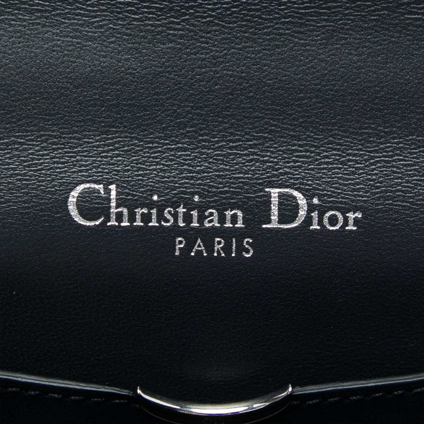 Dior Mini Metallic Patent Microcannage Diorama Flap