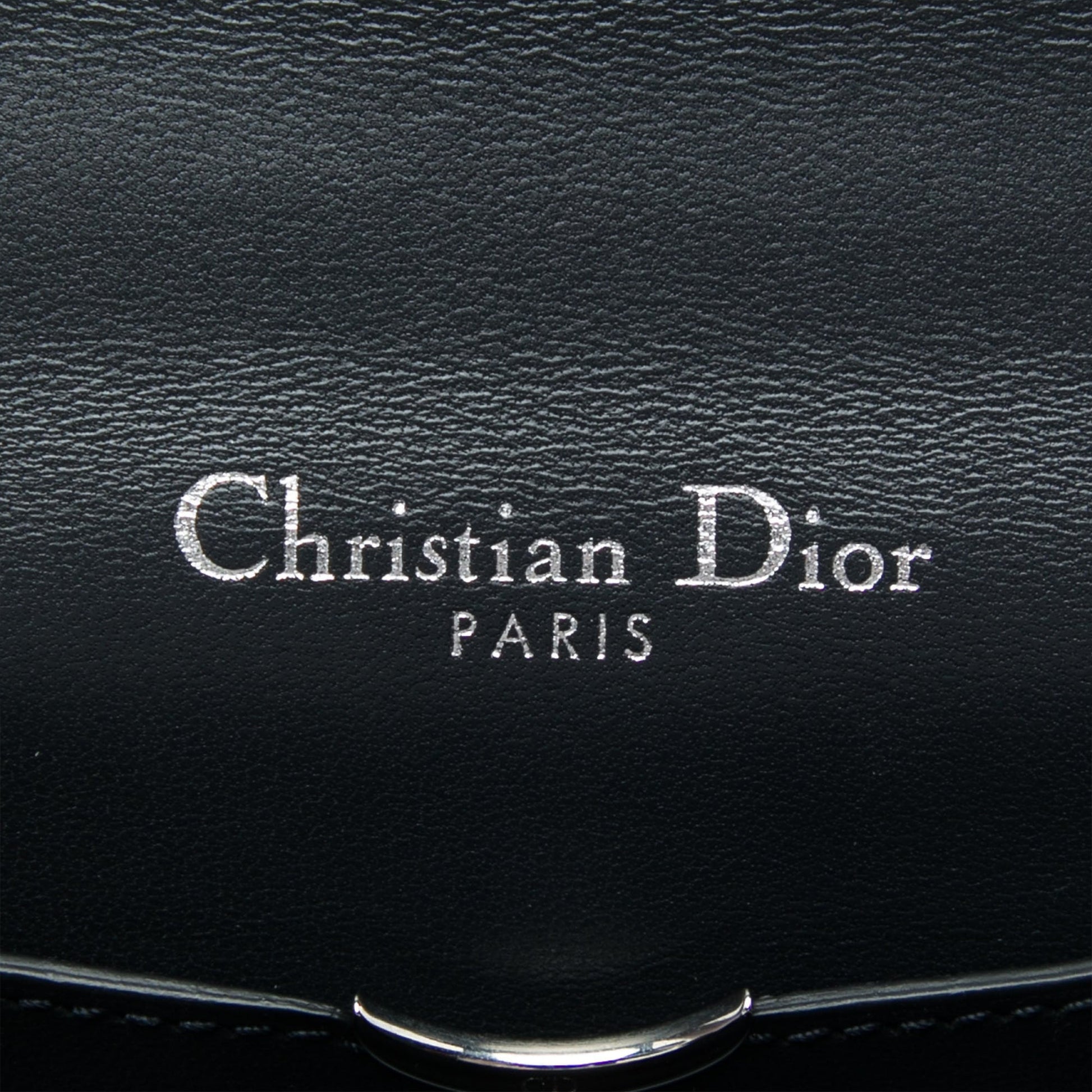 Dior Mini Metallic Patent Microcannage Diorama Flap