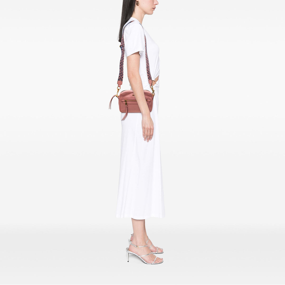 Miu Miu Goatskin Madras Camera Bag