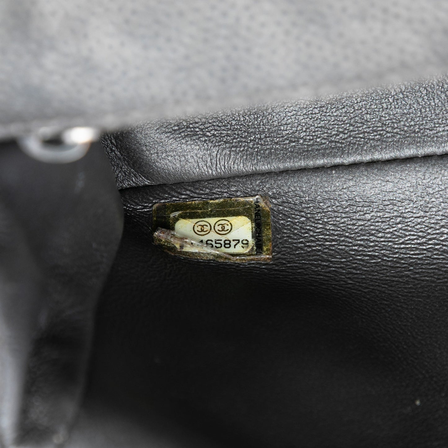 Mini Rectangular Classic Metallic Caviar Single Flap