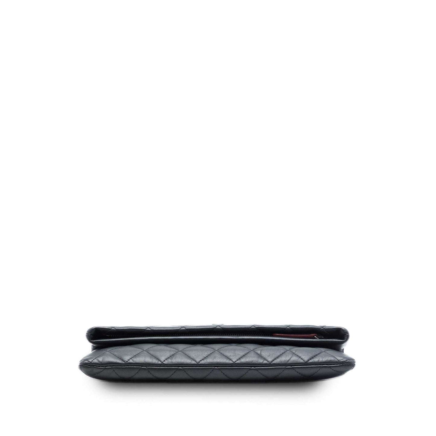 Chanel Quilted Lambskin CC Beauty Foldover Clutch