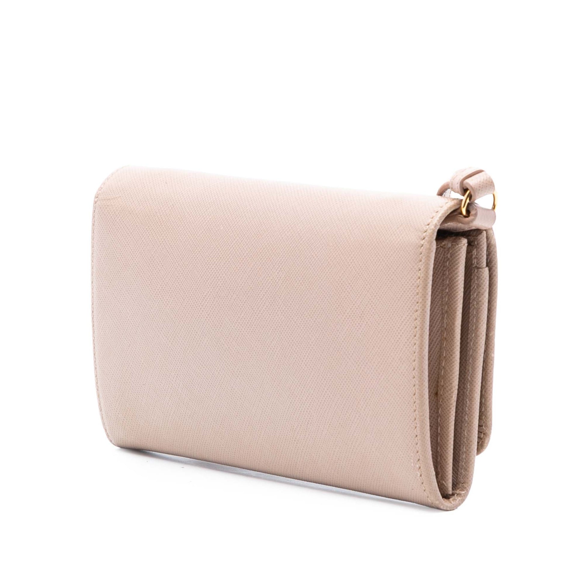 Prada Saffiano Wallet on Strap