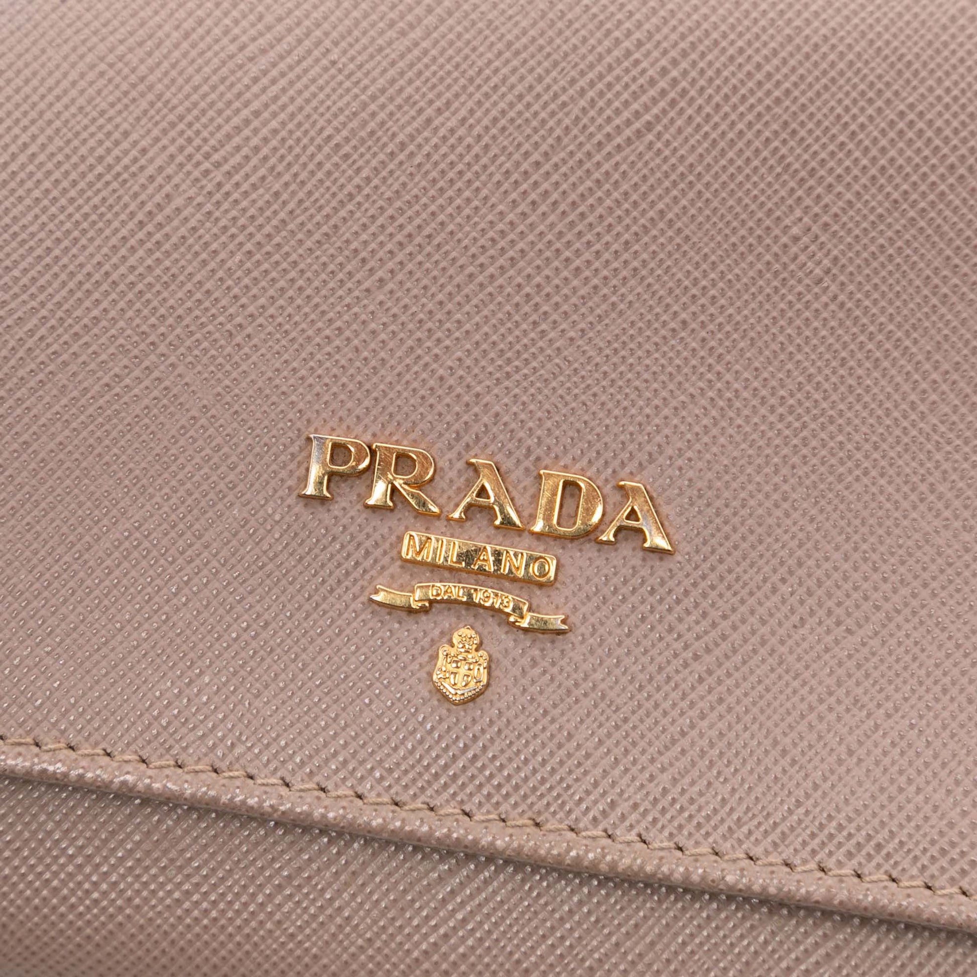 Prada Saffiano Wallet on Strap