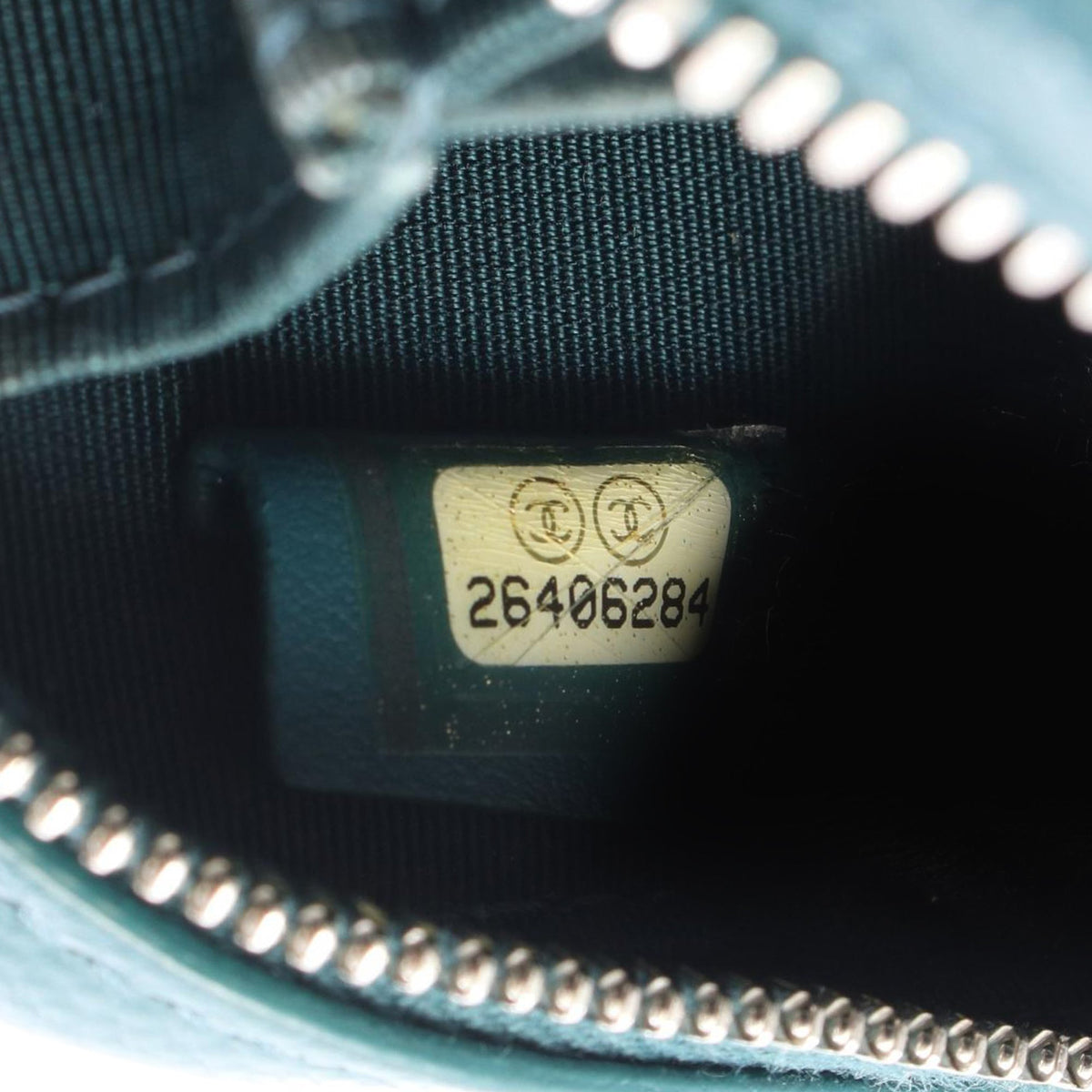Chanel CC Quilted Caviar Phone Holder