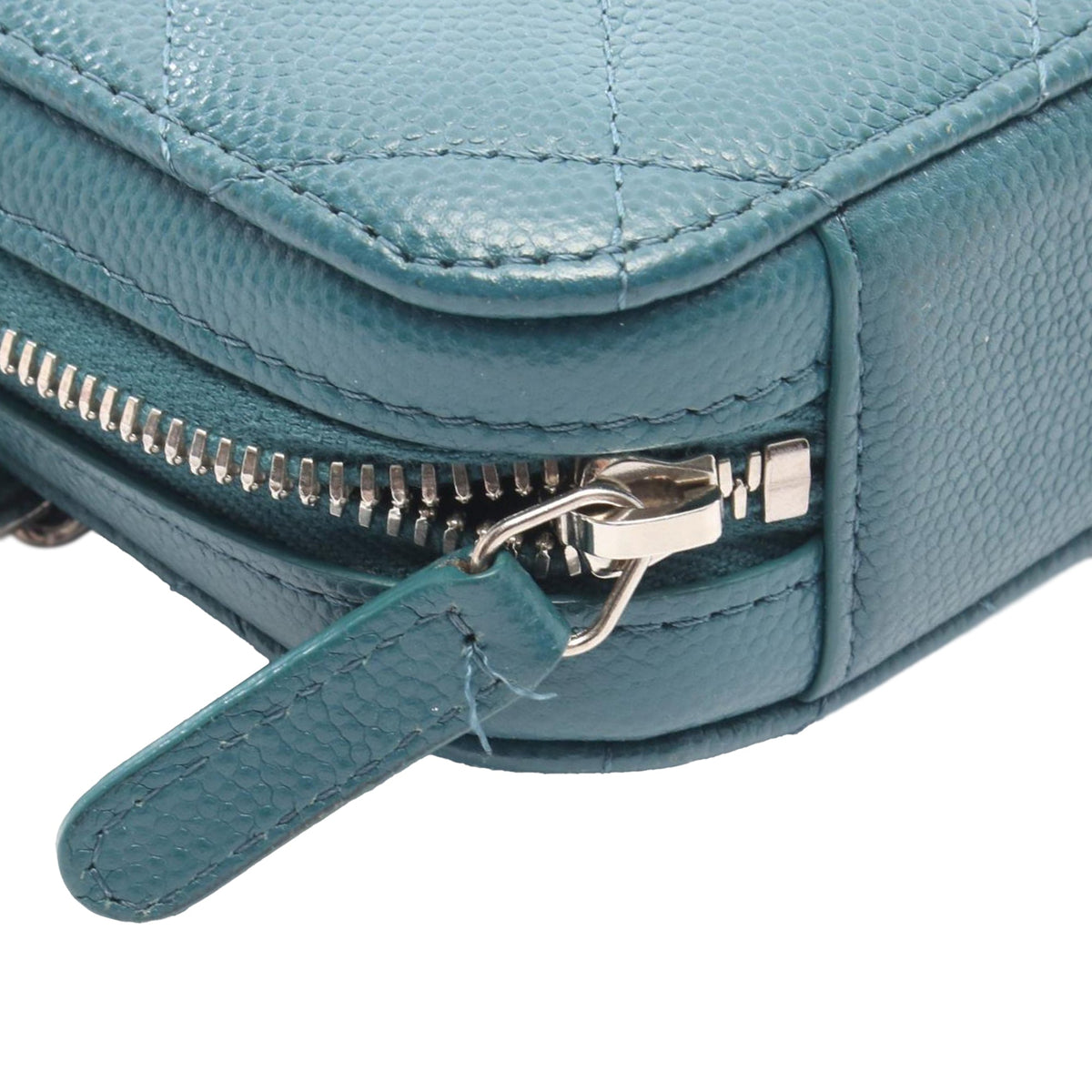 Chanel CC Quilted Caviar Phone Holder