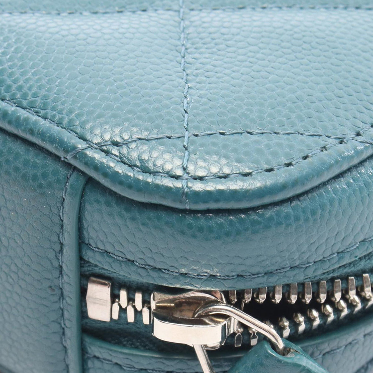 Chanel CC Quilted Caviar Phone Holder