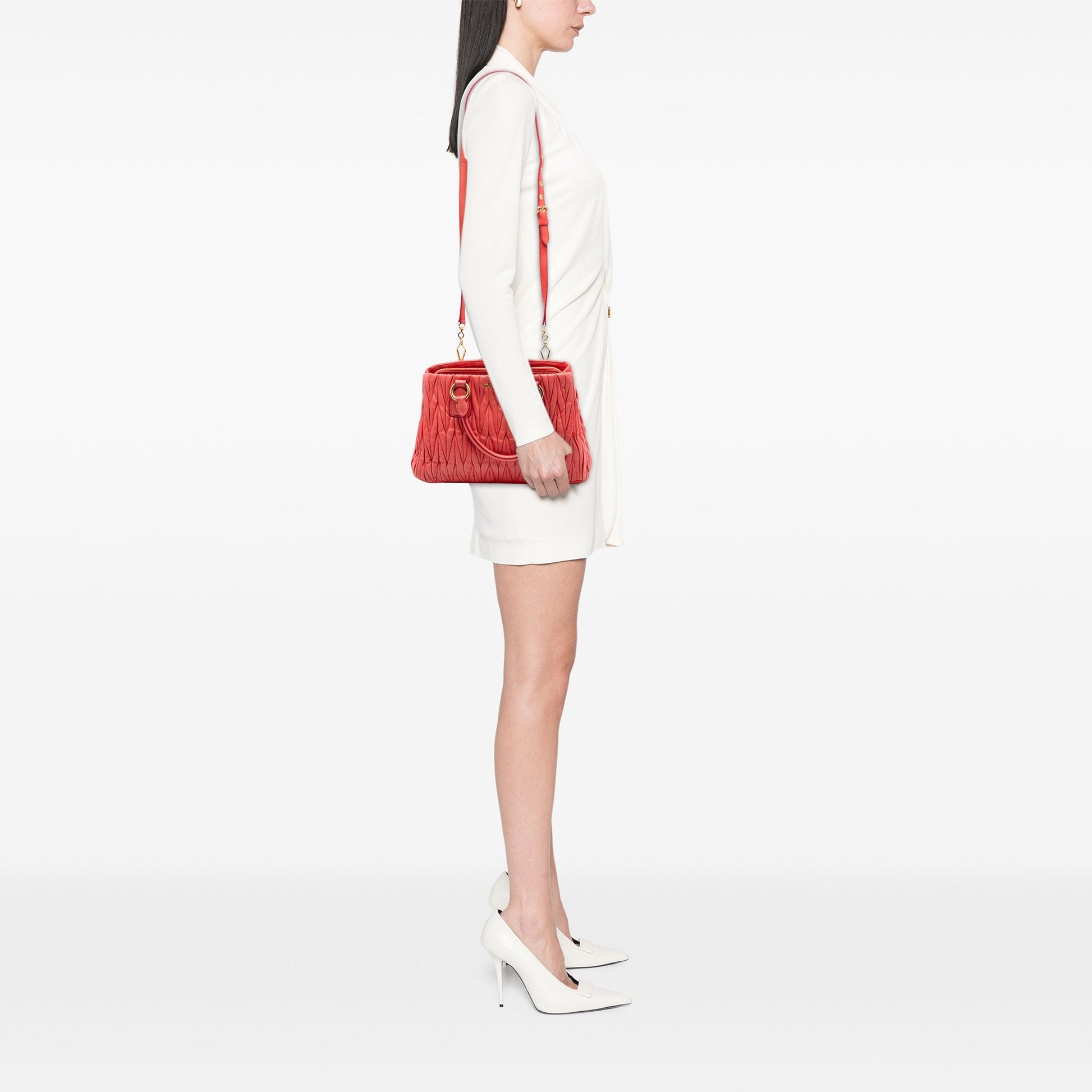Miu Miu Matelasse Nappa Satchel