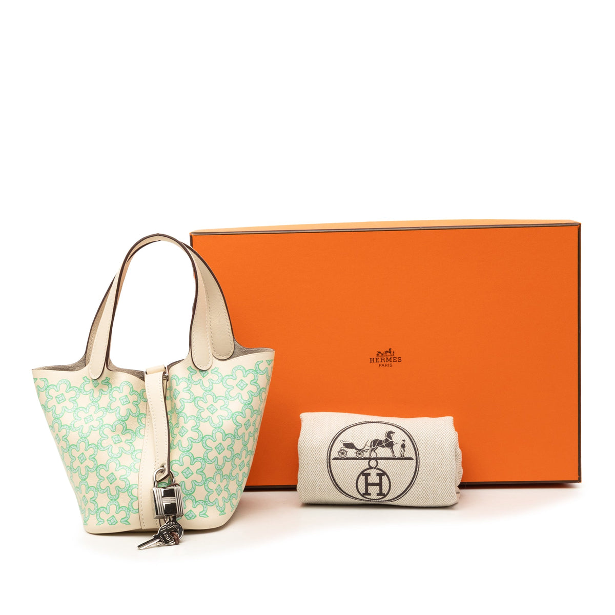 Hermès Micro Swift Lucky Daisy Picotin Lock 14