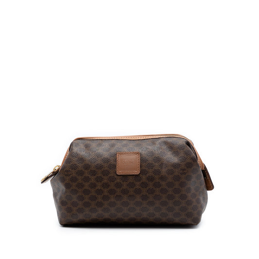 Celine Macadam Coated Canvas Clutch