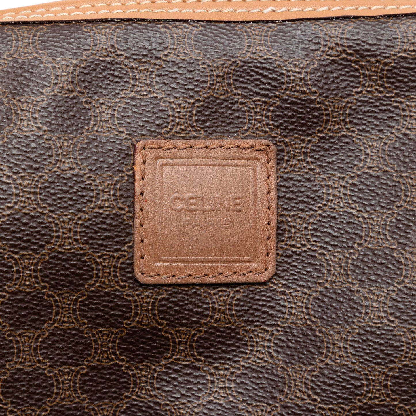 Celine Macadam Coated Canvas Clutch