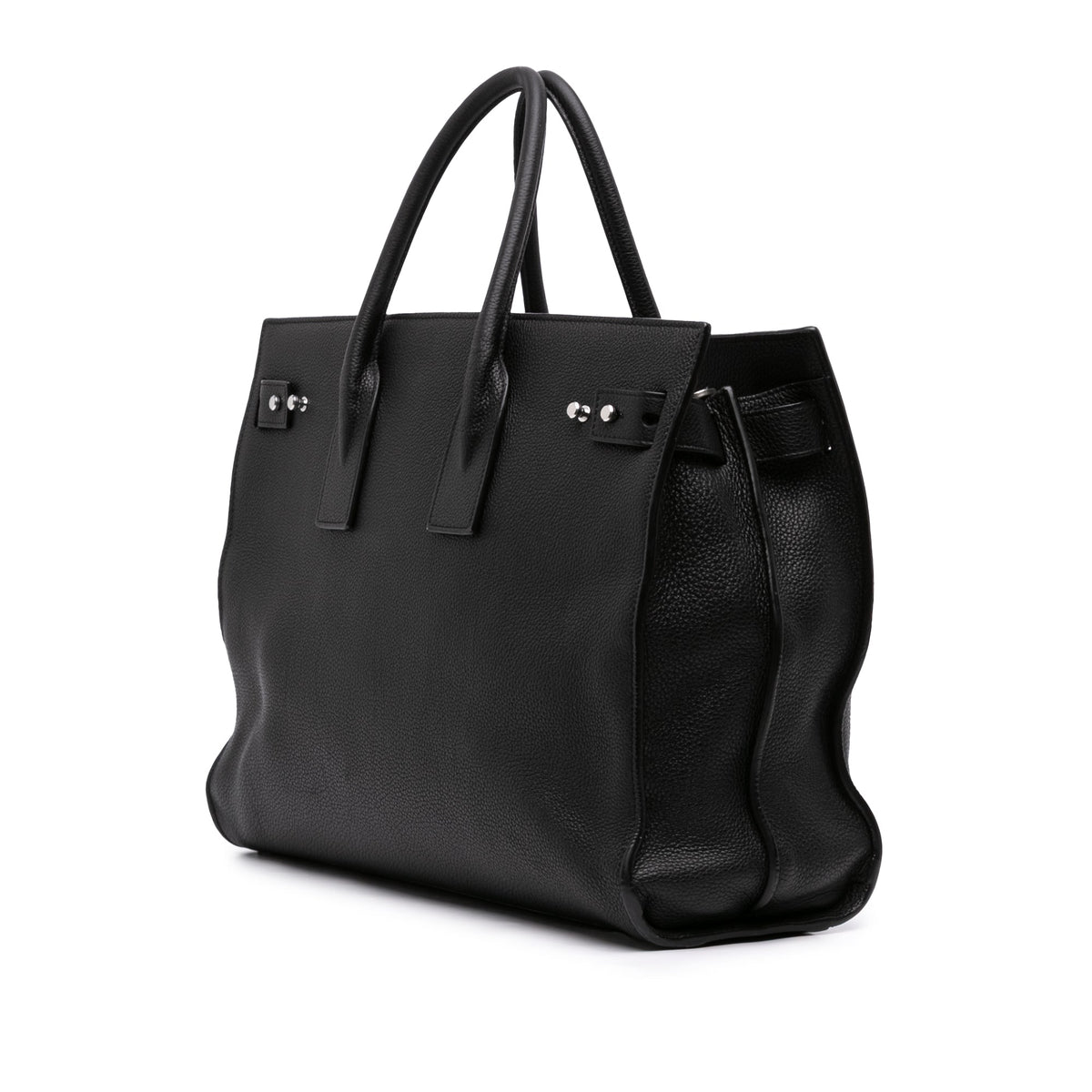 Saint Laurent Large Supple Grained Calfskin Sac De Jour Satchel