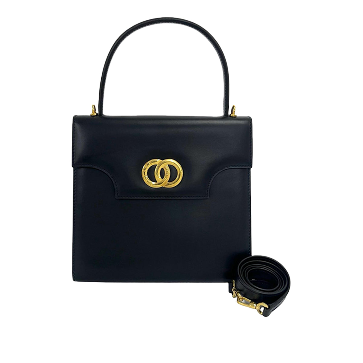Celine Leather Top Handle Bag