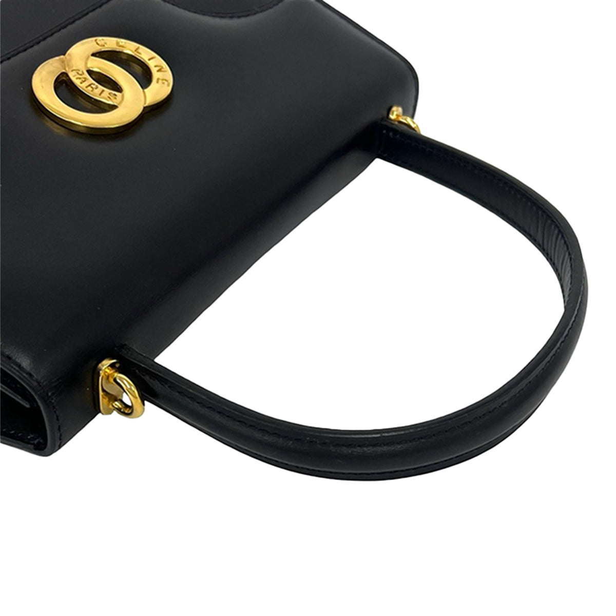 Celine Leather Top Handle Bag