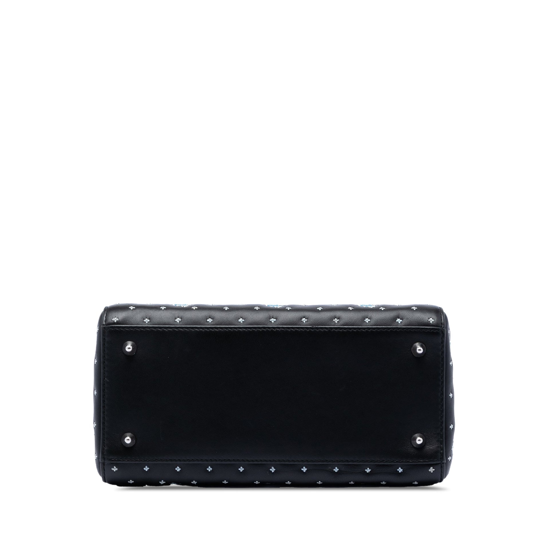 Dior Medium Calfskin Embroidered Flower Lady Dior