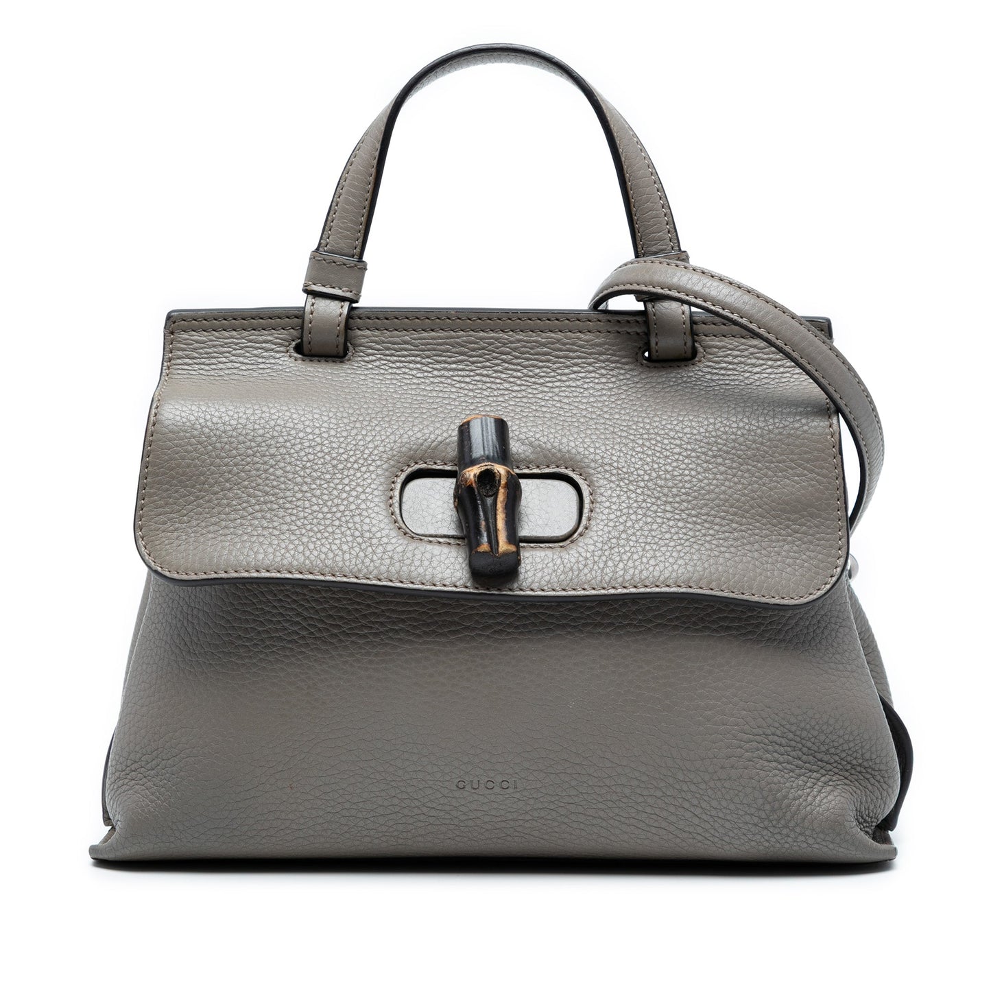 Gucci Small Calfskin Bamboo Daily Satchel