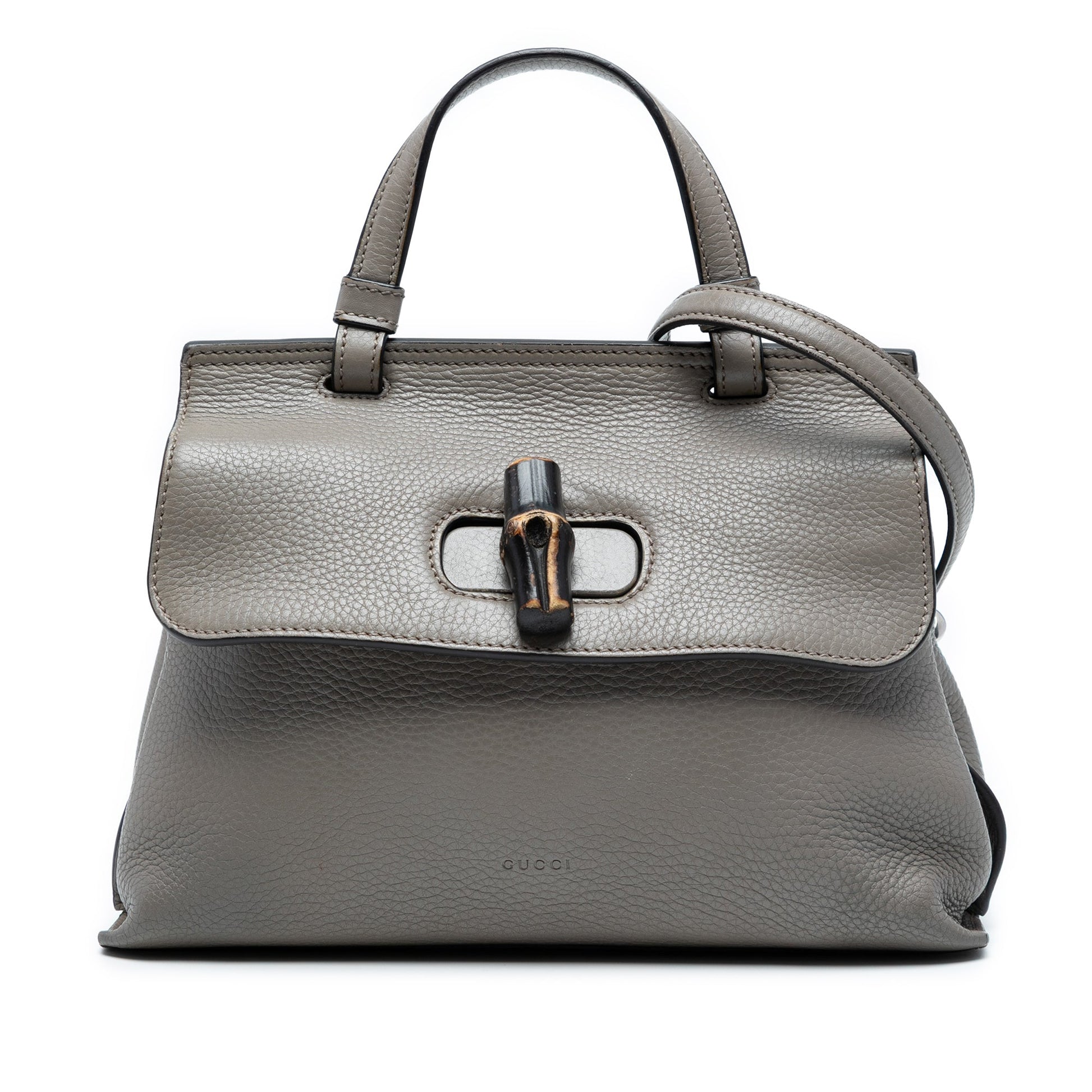 Gucci Small Calfskin Bamboo Daily Satchel