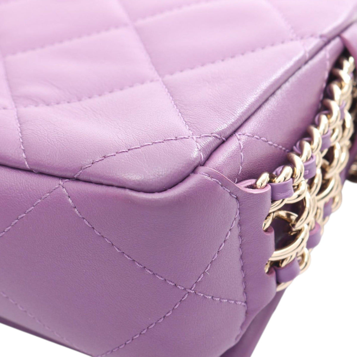 Chanel Mini Lambskin Triple Chain Full Flap
