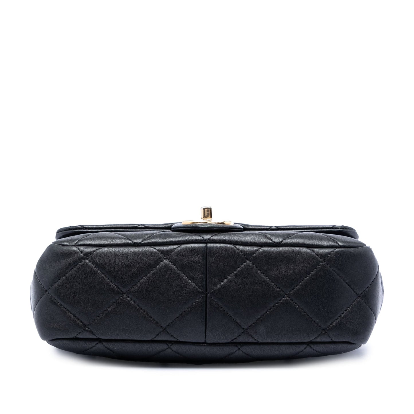 Chanel Small Quilted Lambskin Round Top Handle Flap