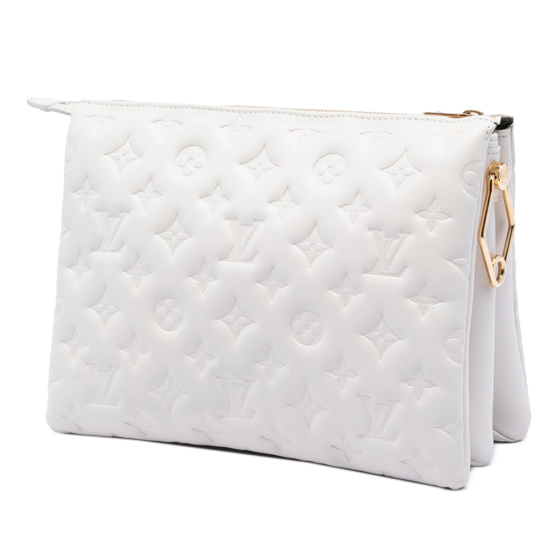 Louis Vuitton Monogram Embossed Puffy Lambskin Coussin PM