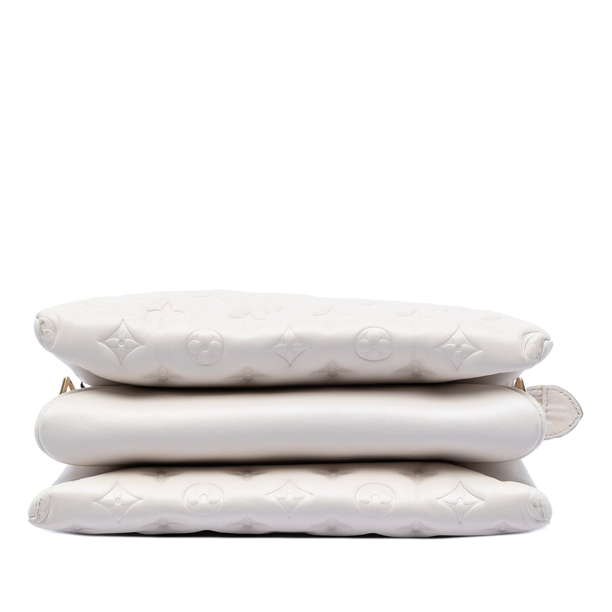 Louis Vuitton Monogram Embossed Puffy Lambskin Coussin PM