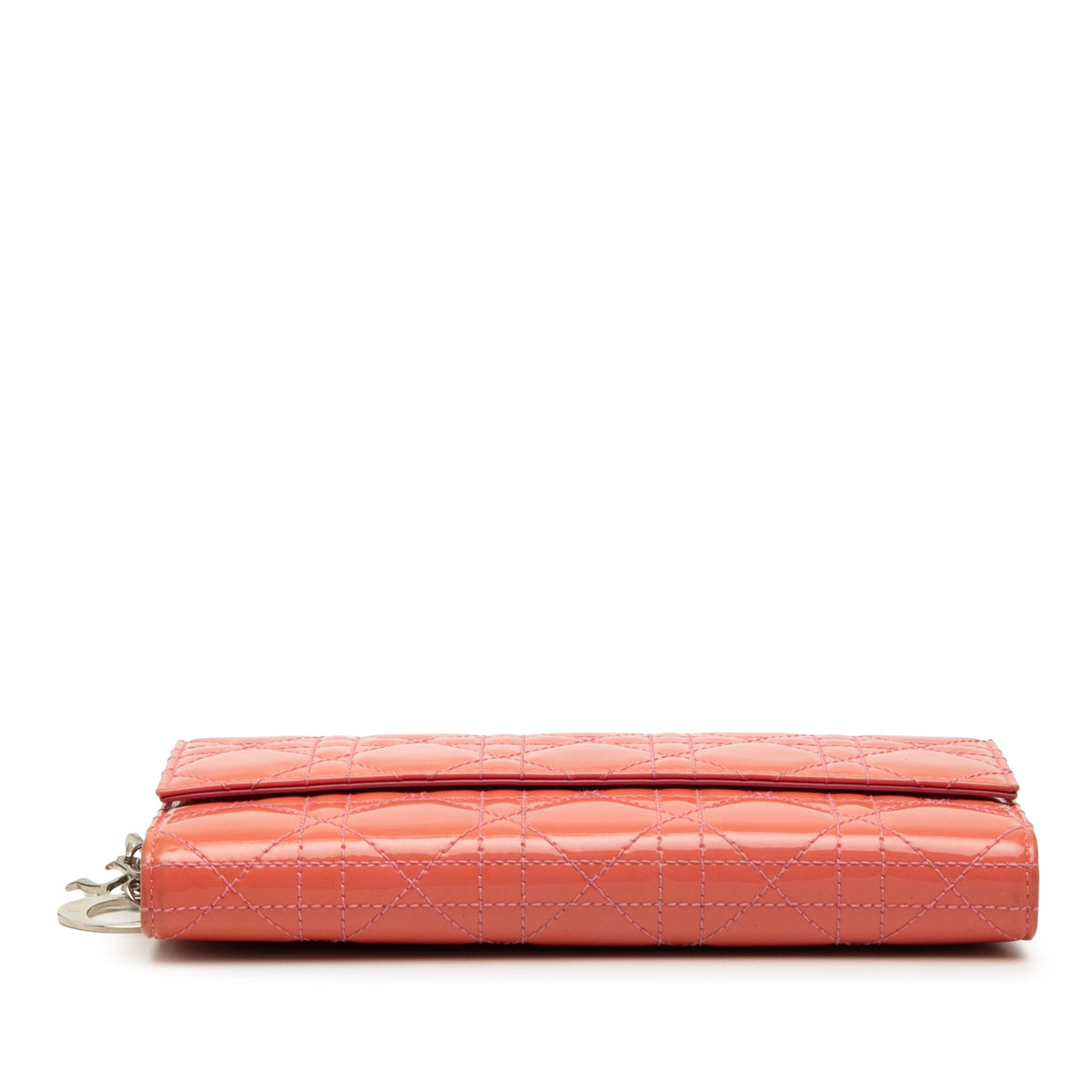 Dior Patent Cannage Lady Dior Wallet On Chain