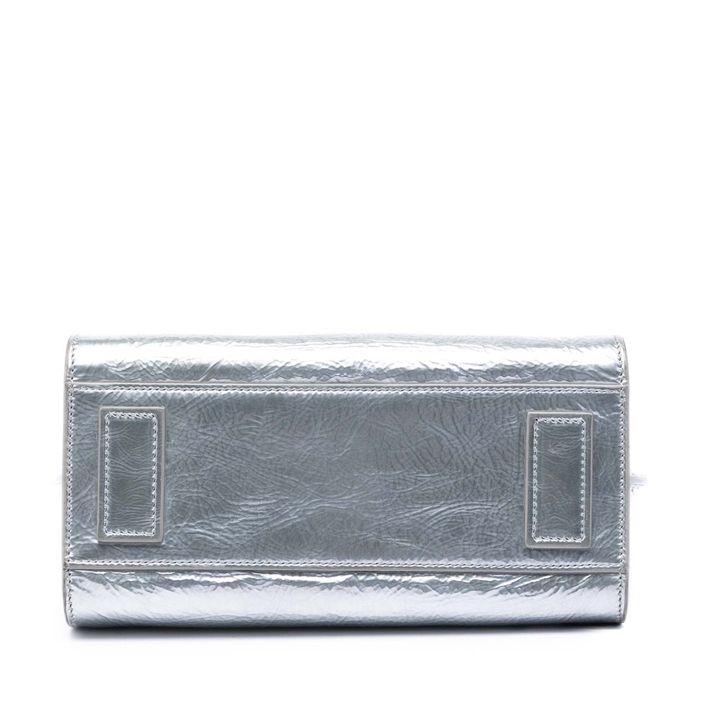 Saint Laurent Nano Metallic Crinkled Calfskin Supple Sac De Jour Satchel