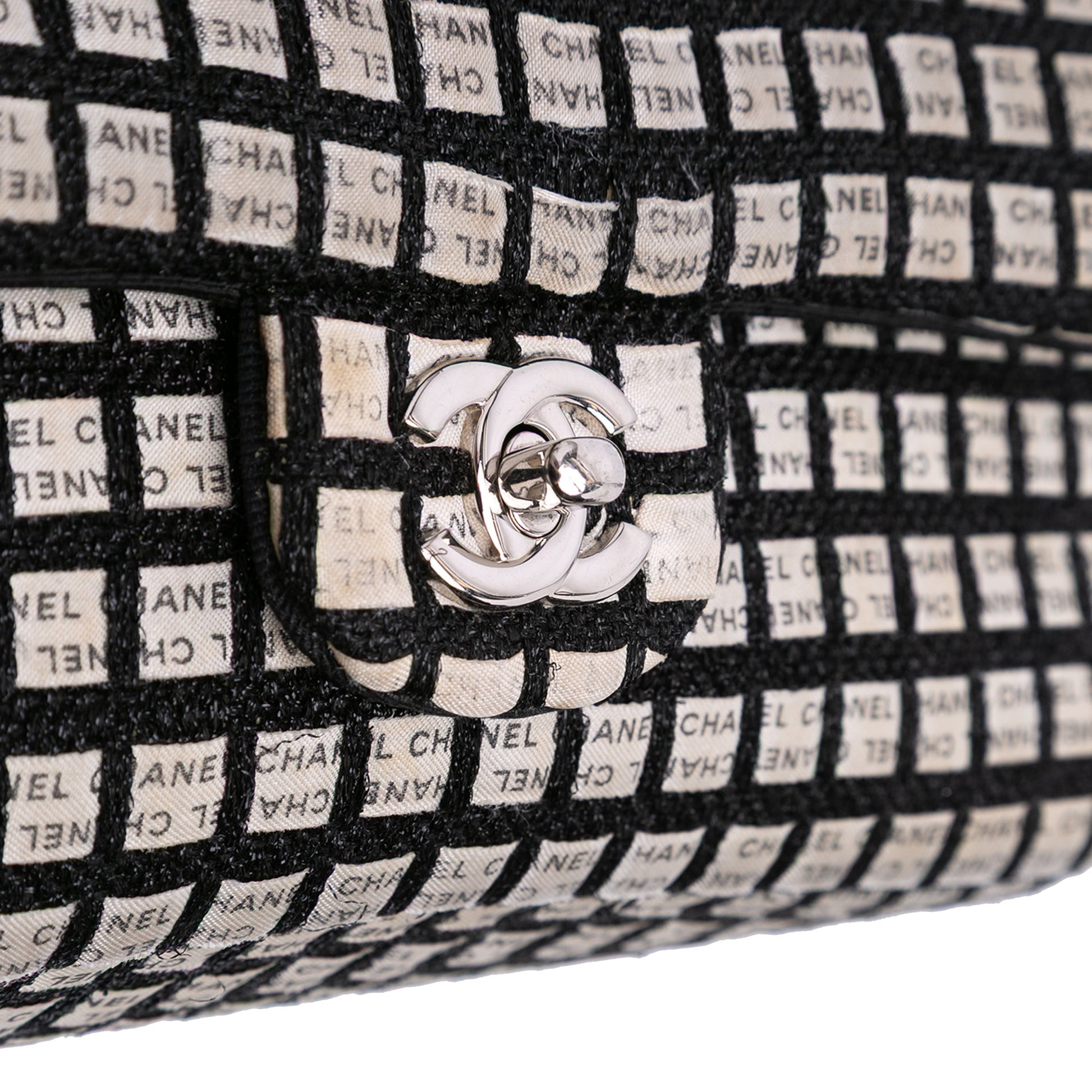 Chanel Medium Classic Ribbon Tweed Double Flap